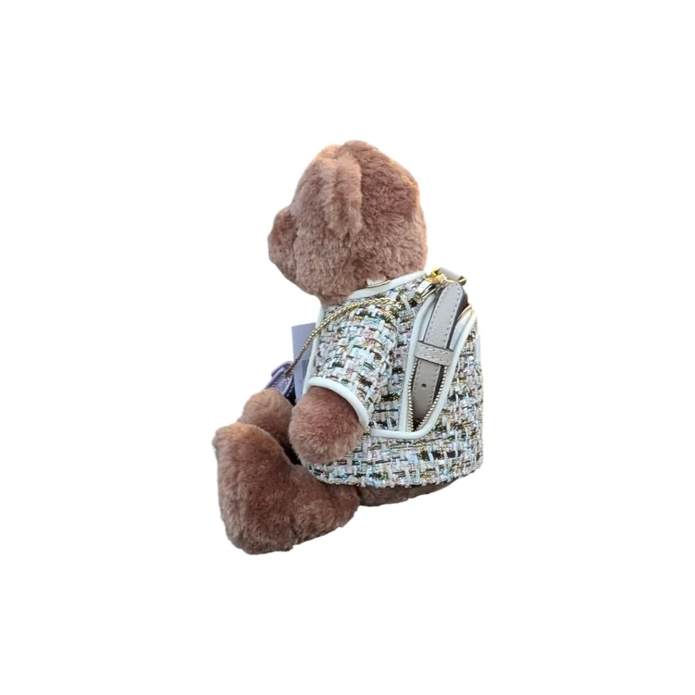 NWT NEW NOVELTY Kate Spade Brown Oh What Fun 3D Teddy Bear Tweed Jacket MSRP 449